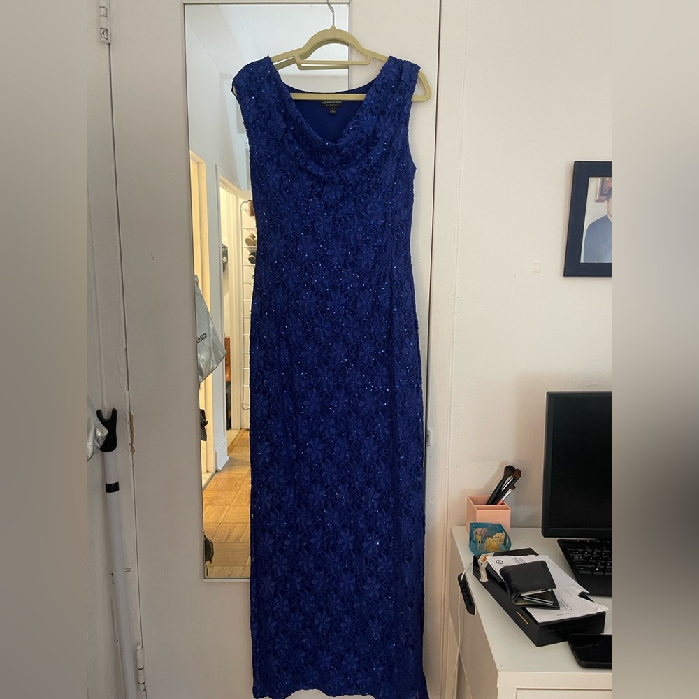 Connected Apparel Royal Blue Maxi Dress